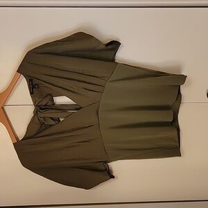 Banana Republic Dolman Tie Neck Surplice Top